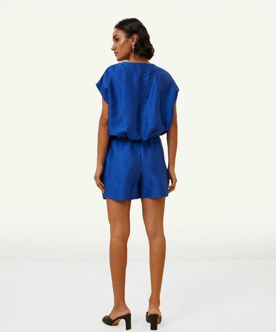 By-Bar By-Bar Shiny Cropped Blouse Lode Gloss Hot