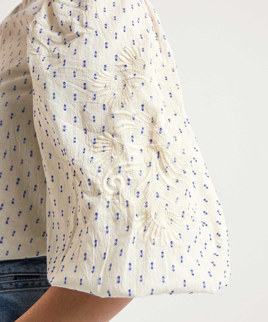 By-Bar By-Bar Blouse With Puff Sleeve Zazu Wholesale