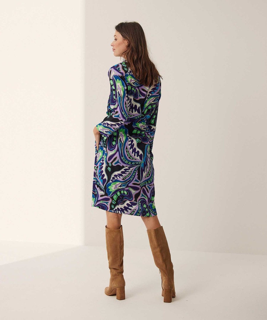 KYRA Kyra Dress With Belt Multicolor Isra Best