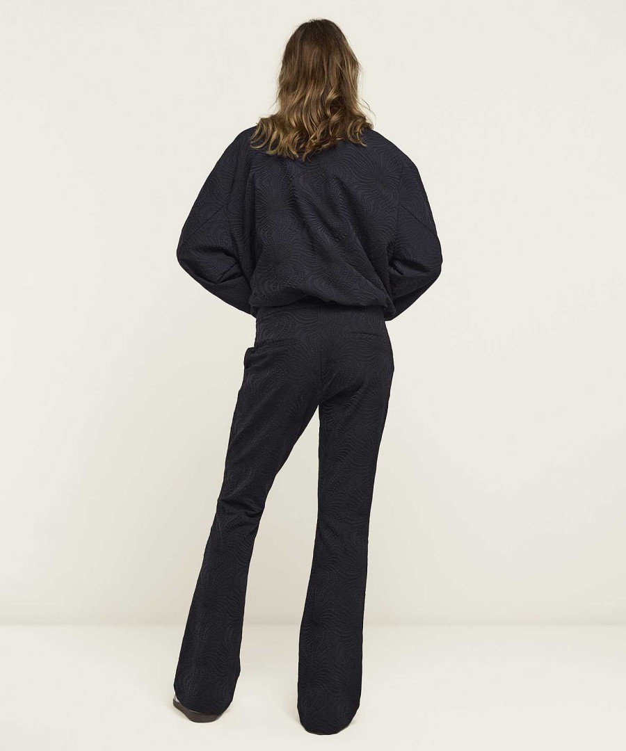 Summum Summum Flared Trousers Jacquard Hot