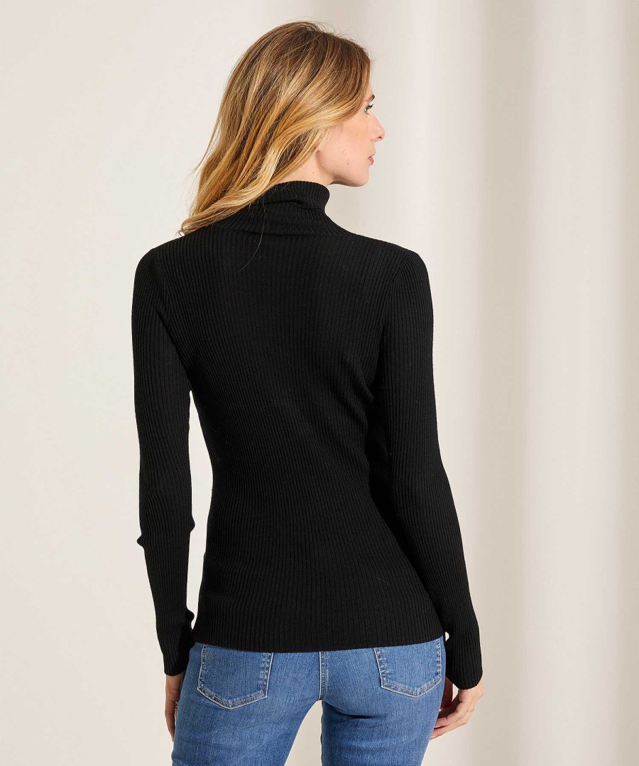 No Man's Land No Man'S Land Rib Knit Turtleneck Online