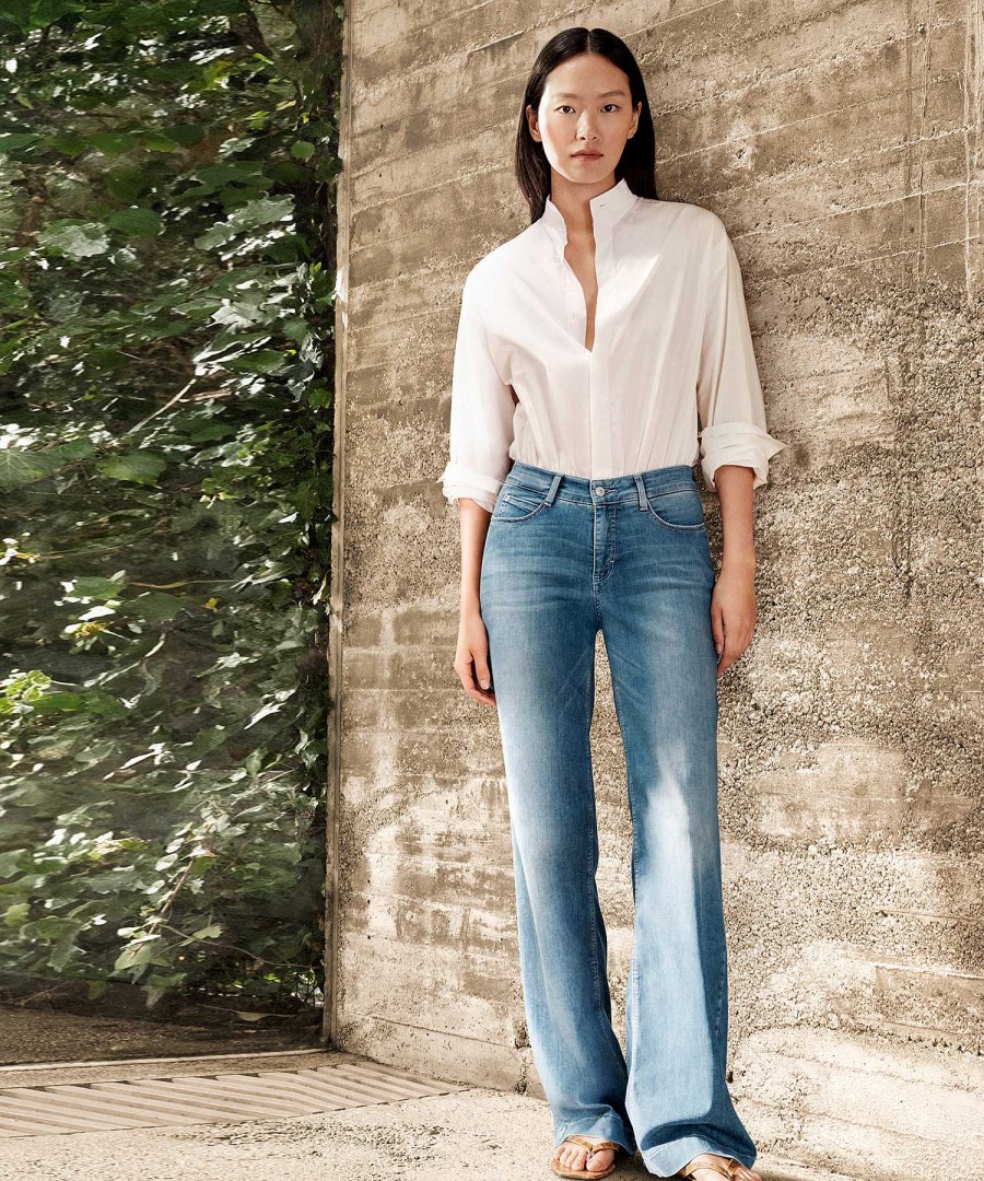 MAC Jeans Mac Jeans Wide Leg Soft Denim Jeans Dream Wide Hot