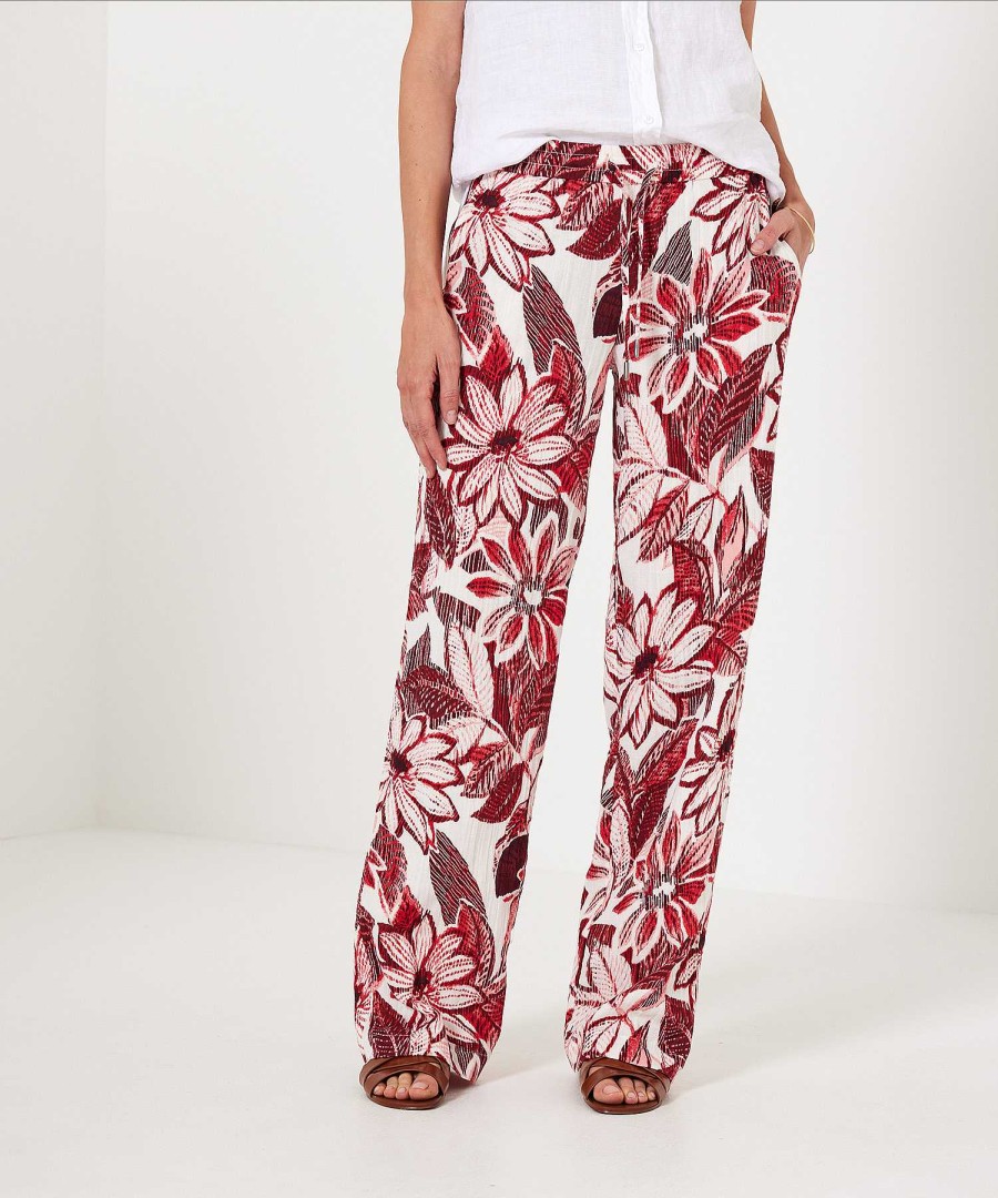 KYRA Kyra Pants Red Flower Linza New