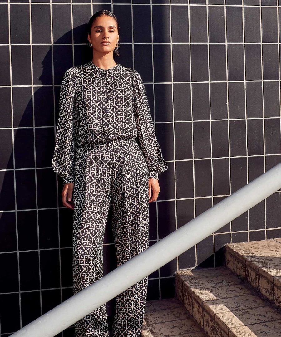 By-Bar By-Bar Wide Leg Pants Flashprint Mara Best