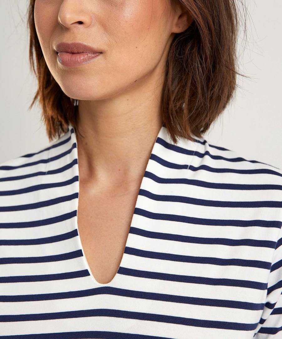 BEONE (FSA) Beone Tulip Shirt Short Sleeve Breton Stripe Wholesale