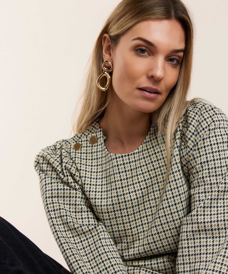 Summum Summum Jersey Top Pied-De-Poule Lurex Wholesale