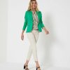 Summum Summum Sleeveless Blouse Green Spot Print Clearance