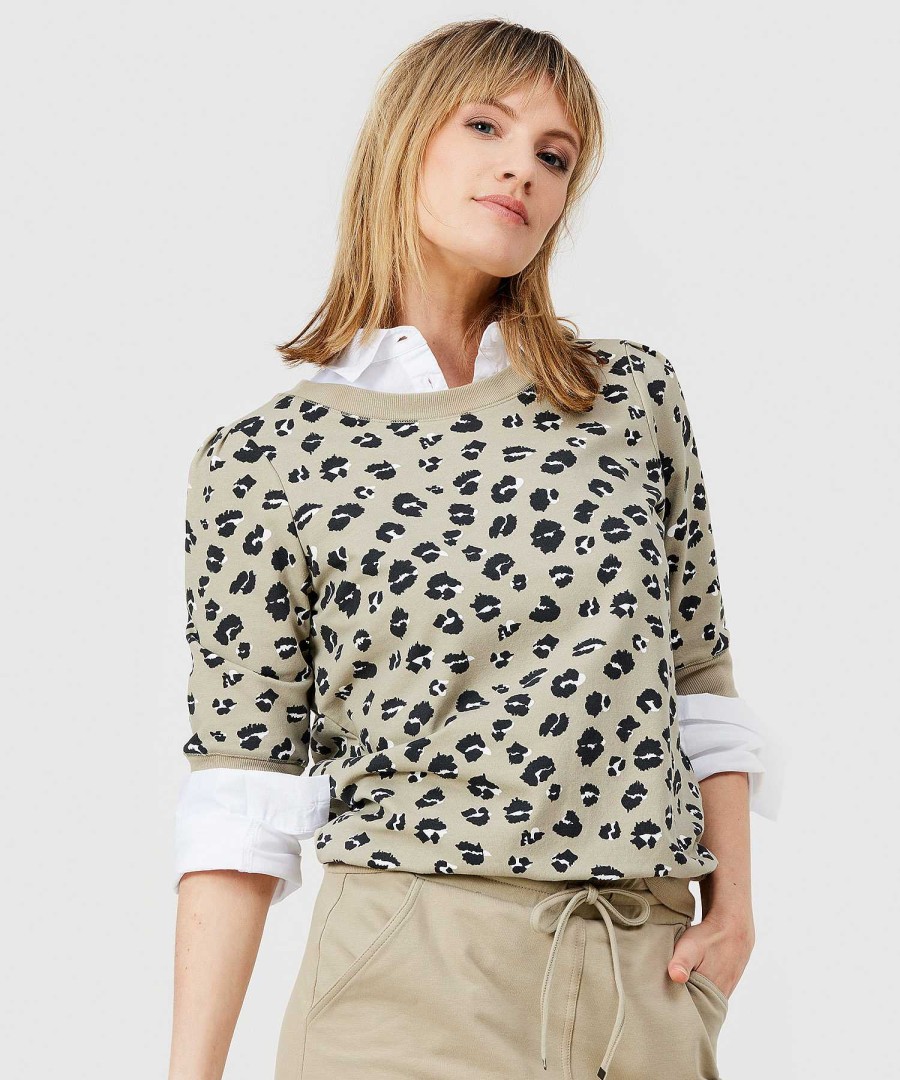 GIULIA E TU Giulia E Tu Sweater Panther Print New