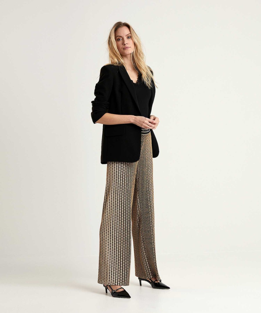 Cambio Cambio Wide Leg Pants With Lurex Allison New
