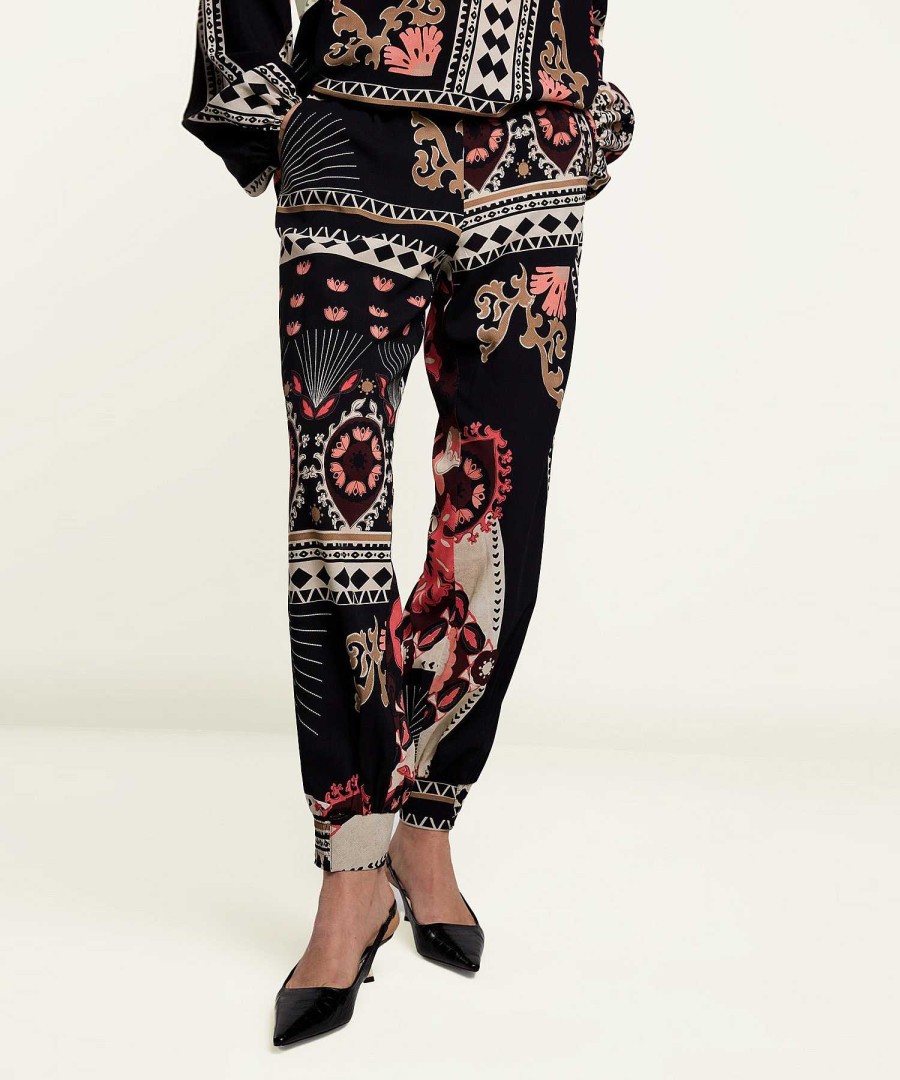 Summum Summum Harem Pants Multiprint Crepe Wholesale