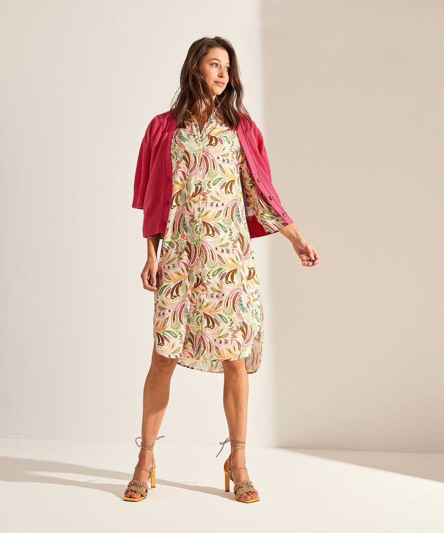 GIULIA E TU Giulia E Tu Button Down Dress Pastel Paisley Best