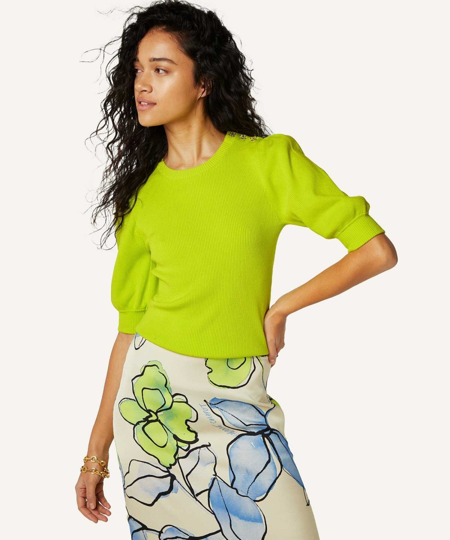 Fabienne Chapot Fabienne Chapot Rib Sweater Button Detail Lillian Best