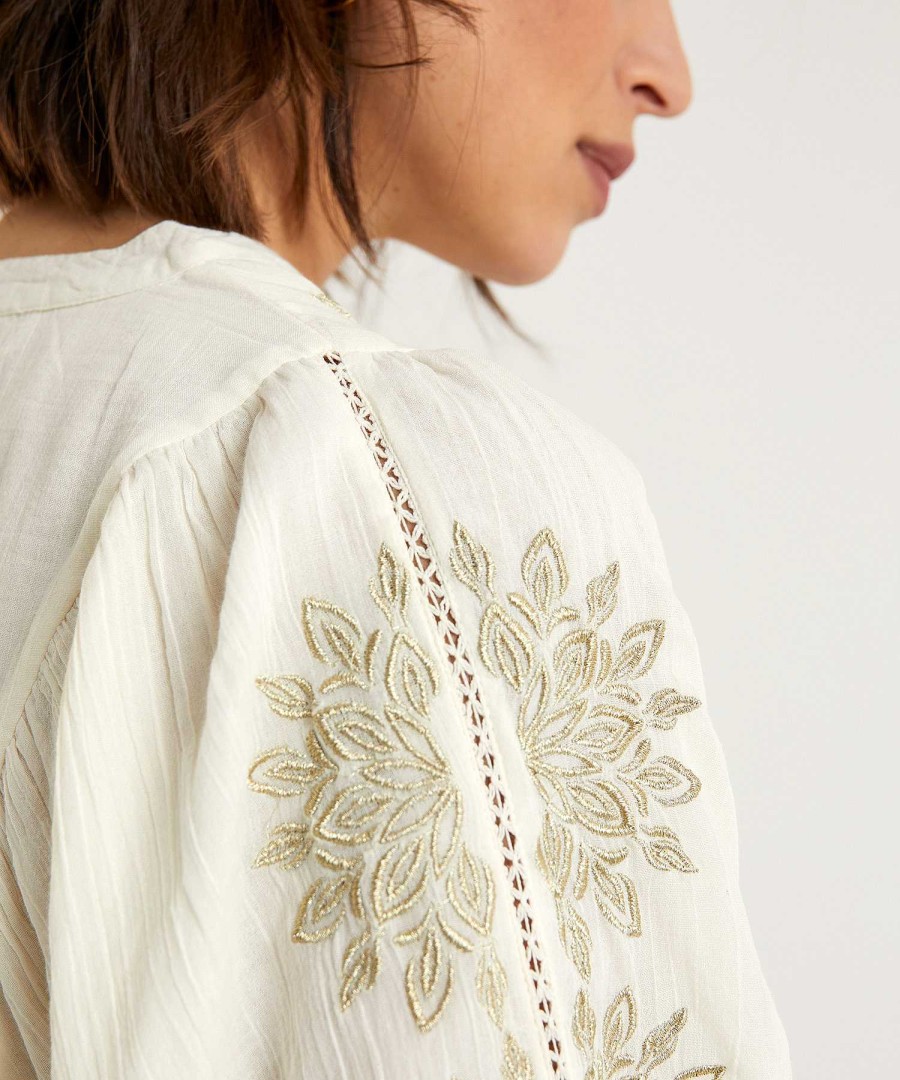 Summum Summum Blouse Lurex Embroidery Wholesale
