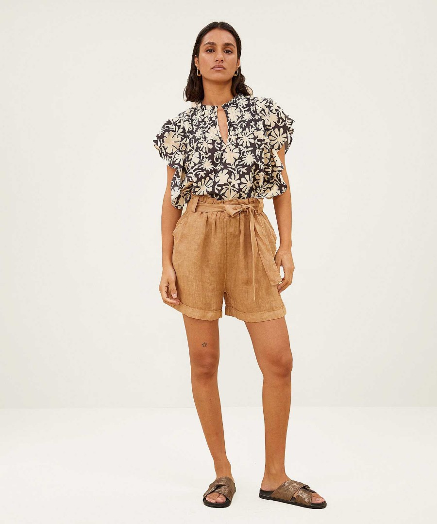 By-Bar By-Bar Linen Short Belt June Online