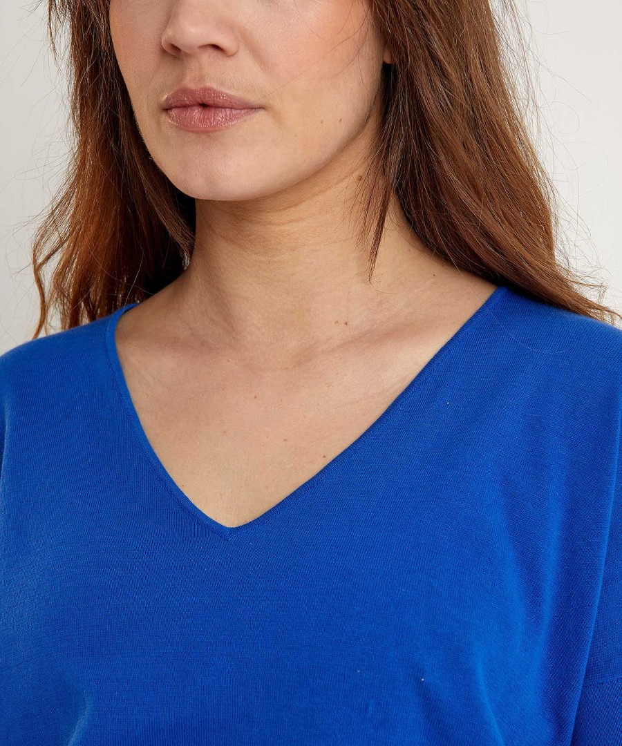 KYRA Kyra Sweater V-Neck Avy Wholesale