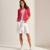 OUI Oui Cardigan Short Puff Sleeve Clearance
