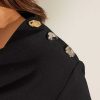 Caroline Biss Caroline Biss Blouse Waterfall Neck Buttons Wholesale