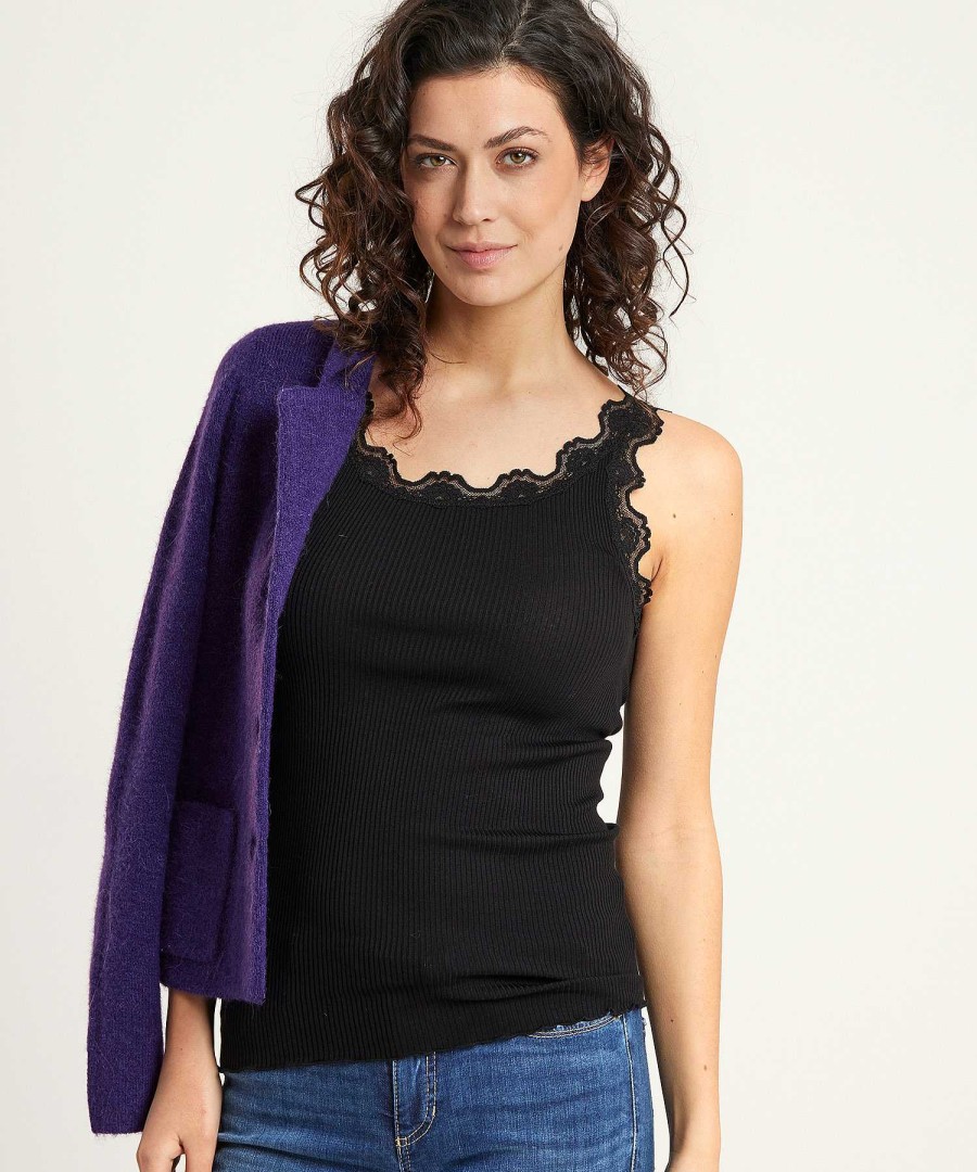 Rosemunde Rosemunde Singlet Rib Lace/Silk New