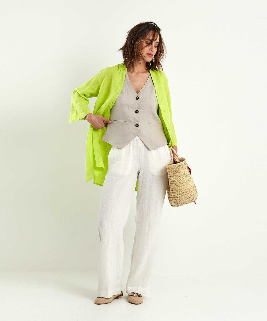 KYRA Kyra Linen Blouse Liza New