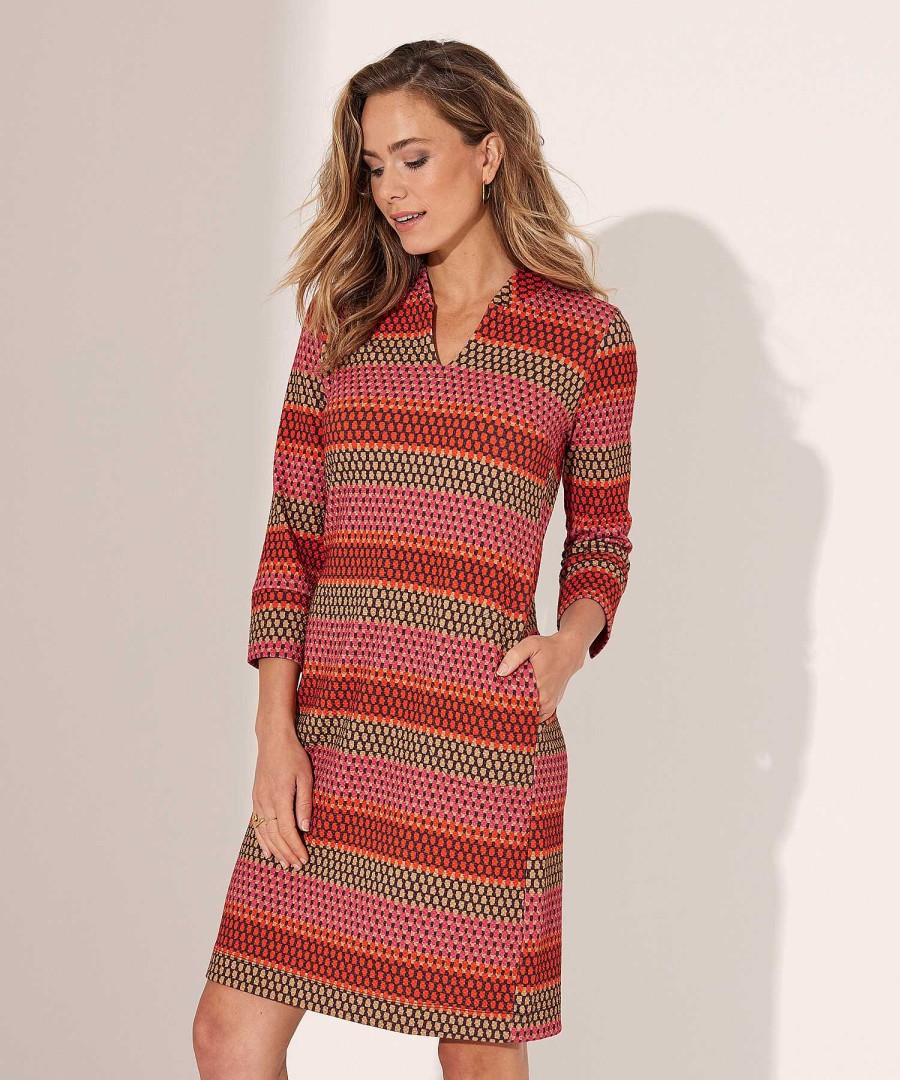KYRA Kyra Multicolor Structure Dress Leyla New