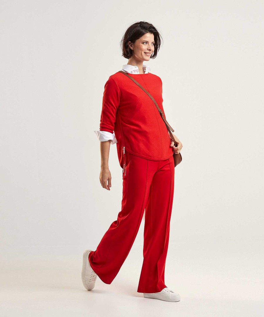 OUI Oui Sweater Drawstrings Side Hot
