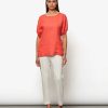 LaSalle Lasalle Linen Top Puff Sleeve Online