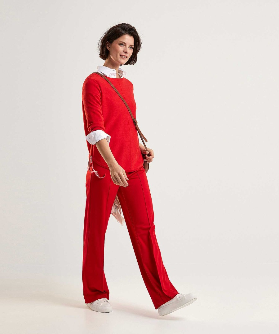 OUI Oui Wide Leg Jersey Pants Clearance