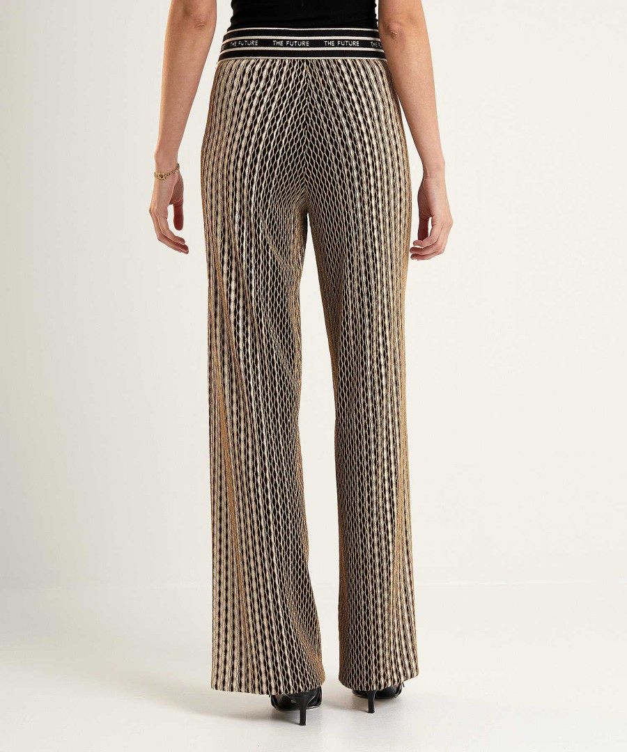 Cambio Cambio Wide Leg Pants With Lurex Allison New