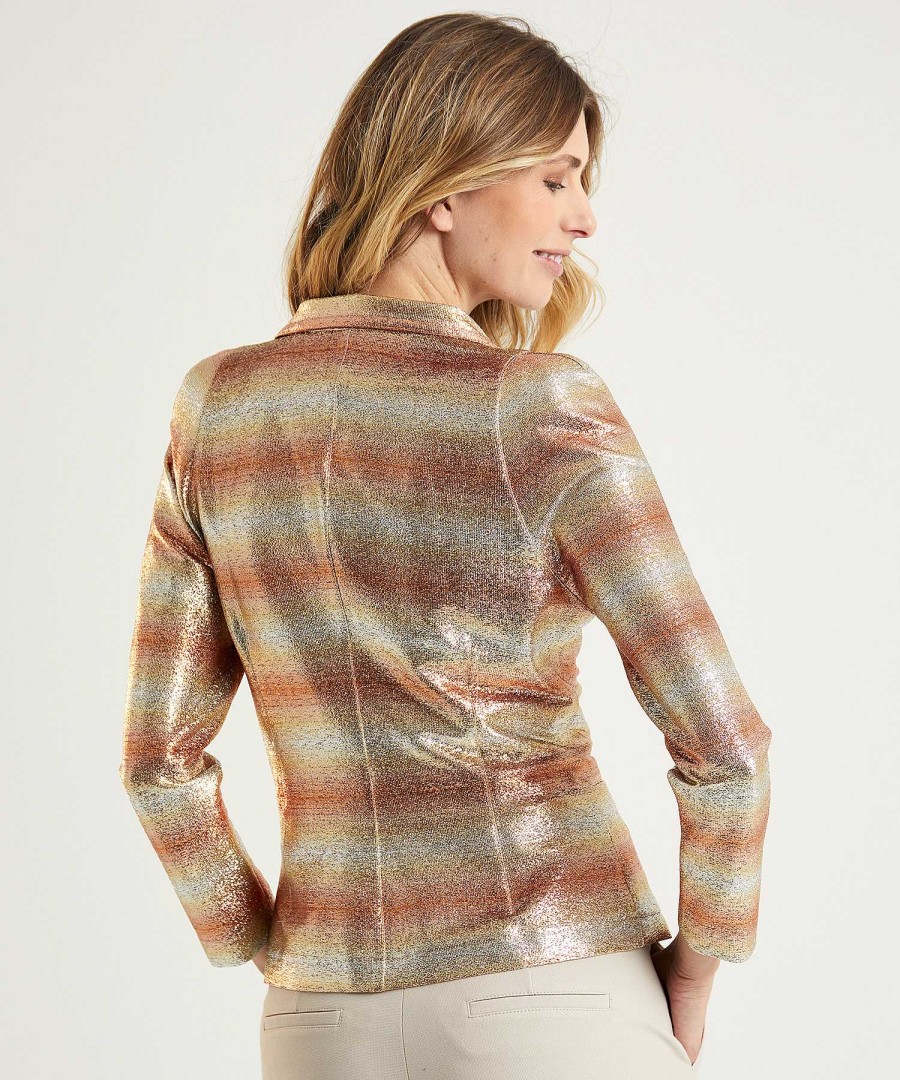ML Collections Ml Collections Blazer Metallic Clearance