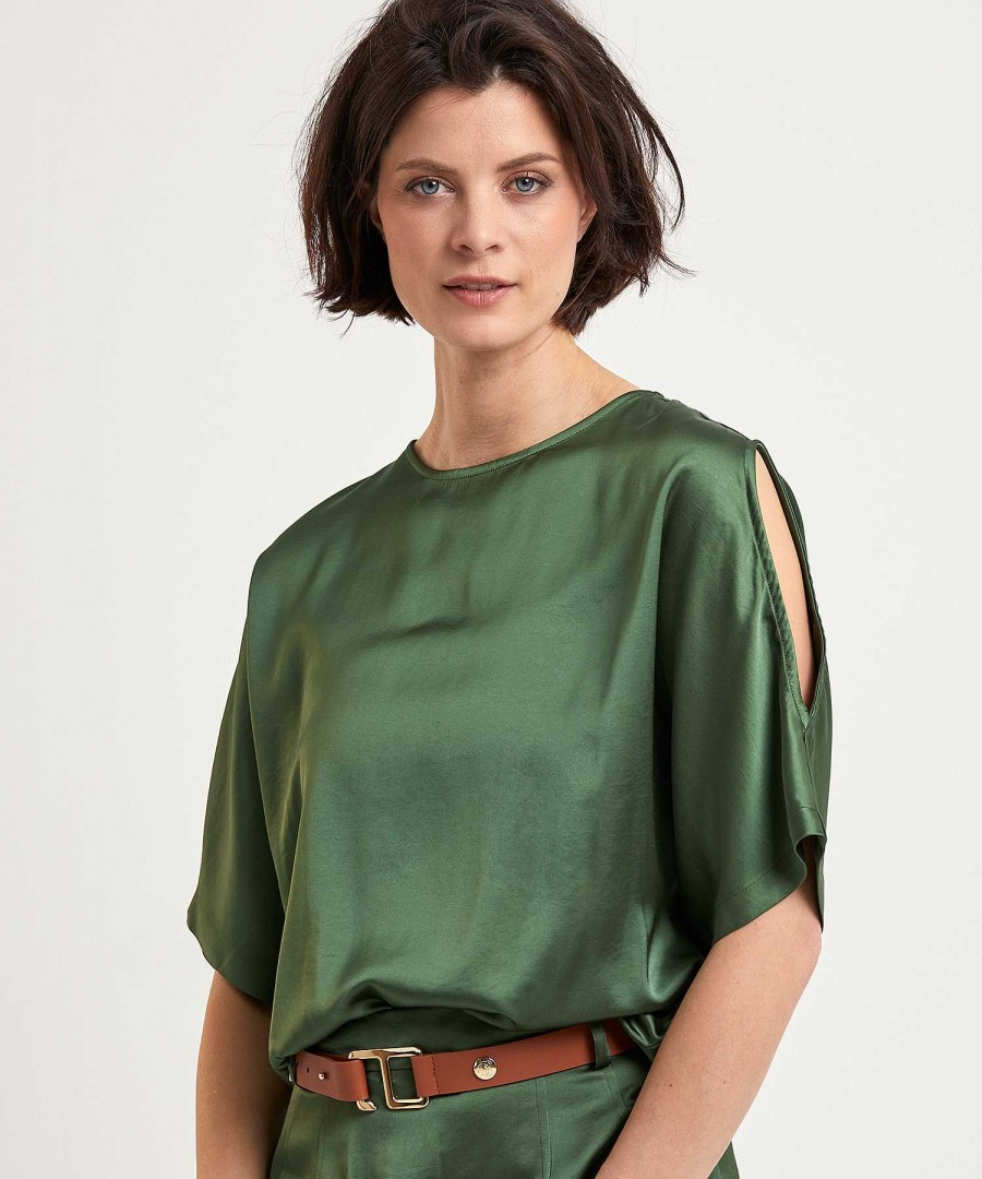 Caroline Biss Caroline Biss Silky Top Open Shoulder Online