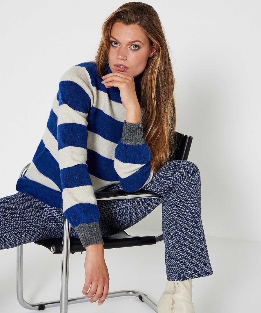 KYRA Kyra Striped Turtleneck Kalista Wholesale