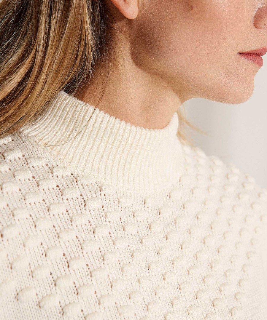Emotions Emotions Turtleneck Sweater With Polka Dots Hot