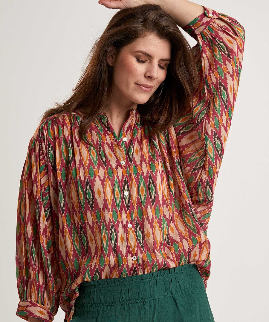 By-Bar By-Bar Blouse Ikatprint Lucy Hot