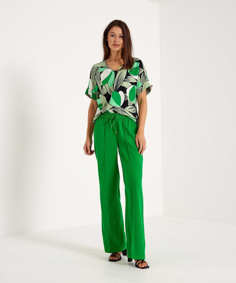 KYRA Kyra Shirt Modern Flower Bouchra Clearance