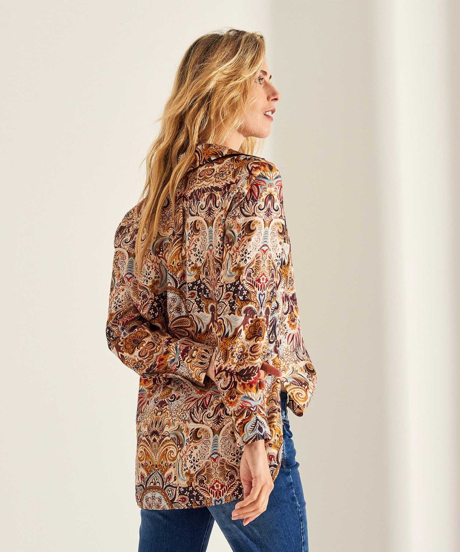 LaSalle Lasalle Blouse Paisley Print Silk Bali Online