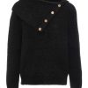 GIULIA E TU Giulia E Tu Turtleneck Diagonal Buttons New