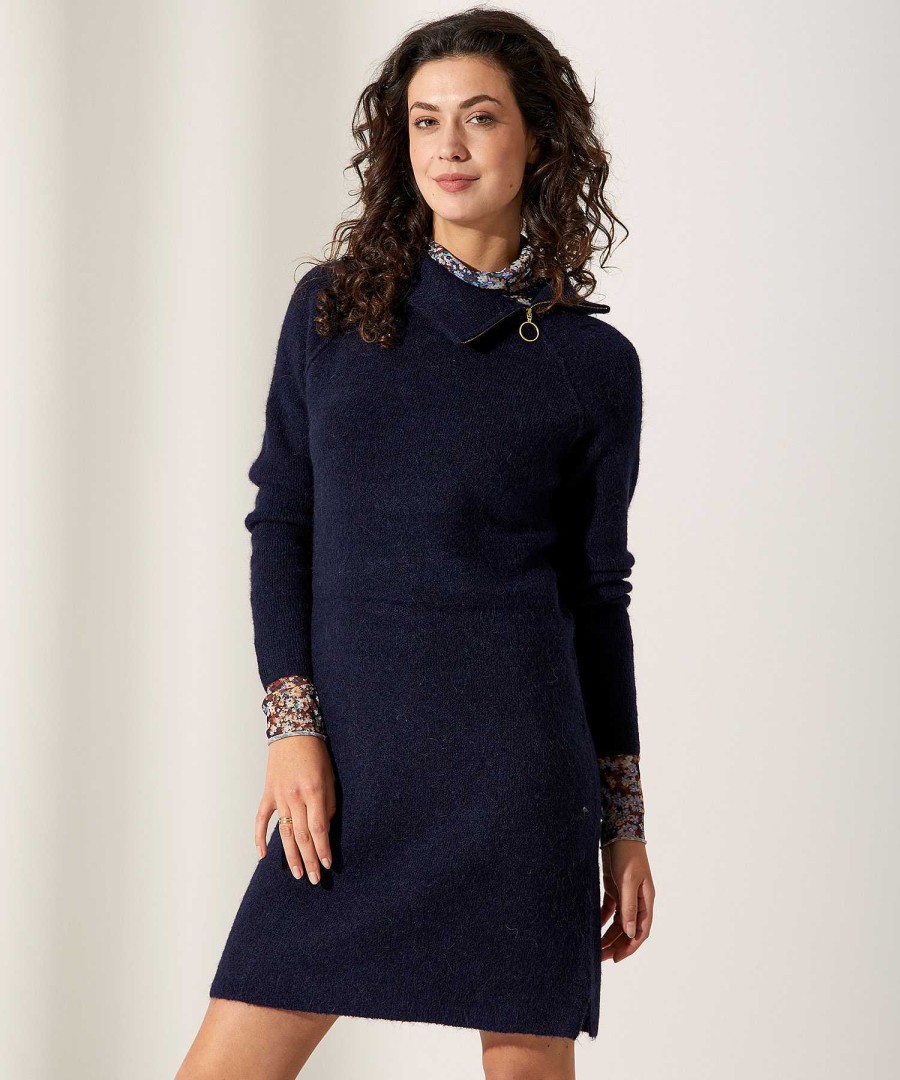 GIULIA E TU Giulia E Tu Dress Wool Mix Zipper Hot