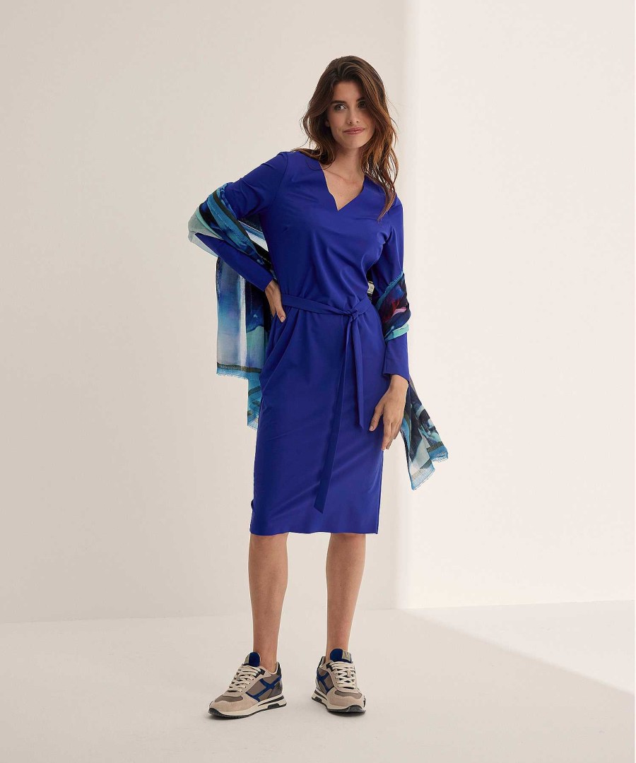 Japan TKY Japan Tky Dress V-Neck Travel Fabric Nyka Wholesale