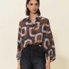 Luisa Cerano Luisa Cerano Blouse Graphic Print Clearance