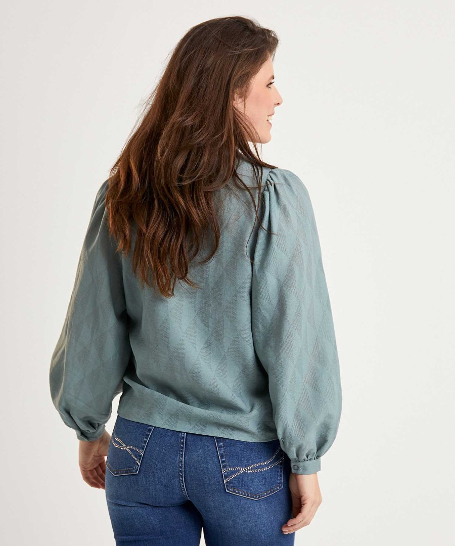 By-Bar By-Bar Blouse Puff Sleeve Rikki Geo Hot