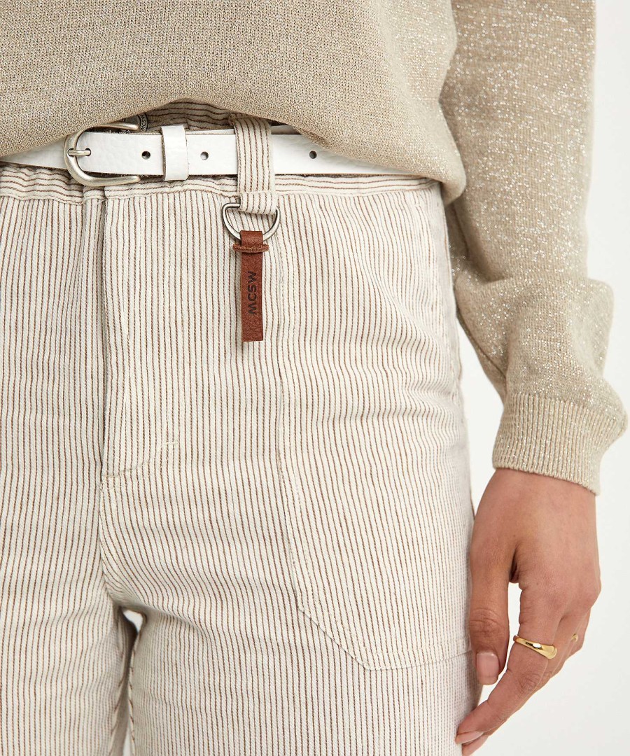 Moscow Moscow Paperbag Trousers With Stripes Margarita Best