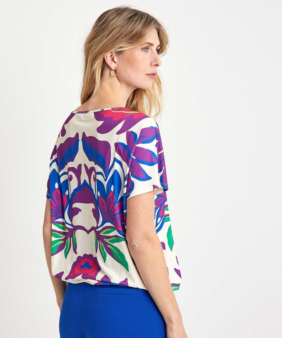 OUI Oui Slinky Shirt Big Flower Wholesale