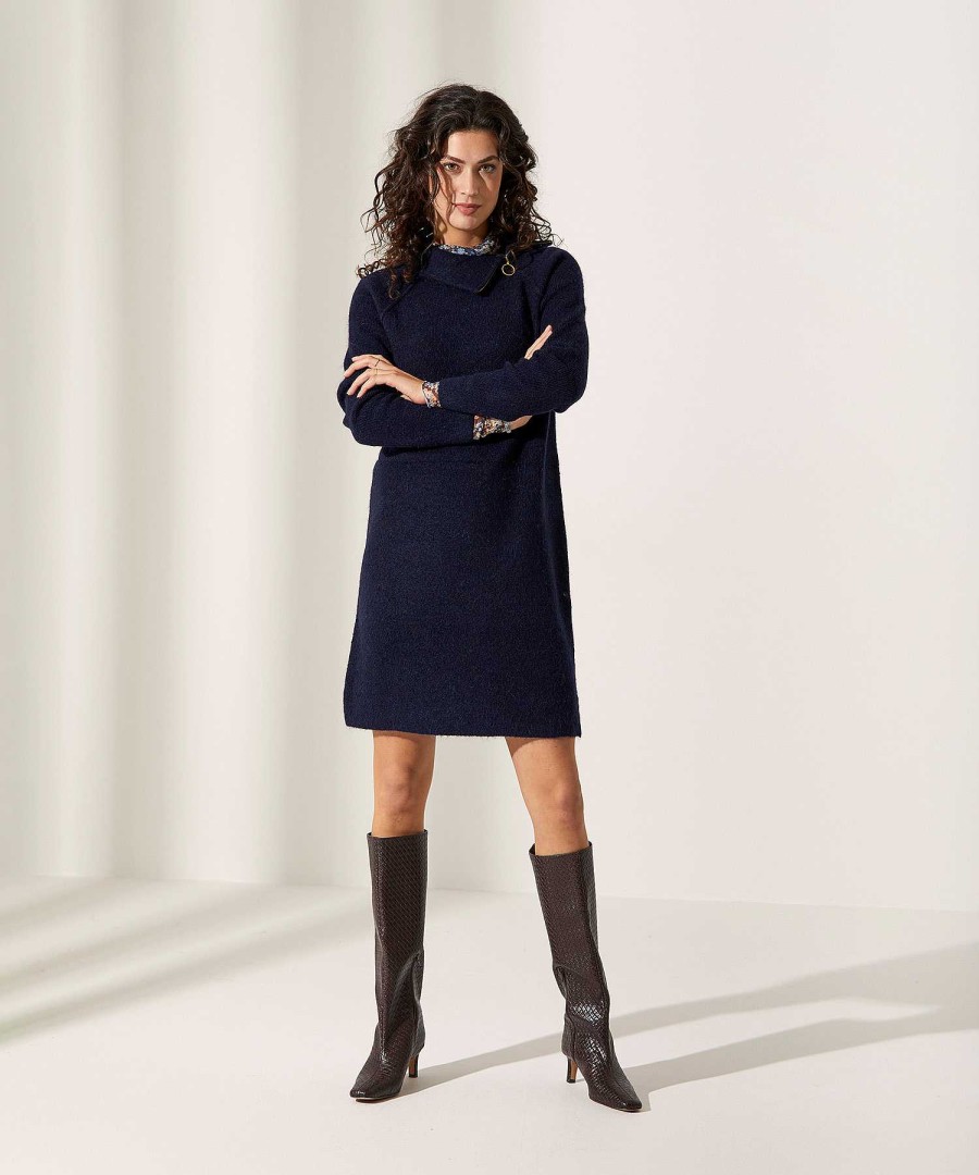 GIULIA E TU Giulia E Tu Dress Wool Mix Zipper Hot