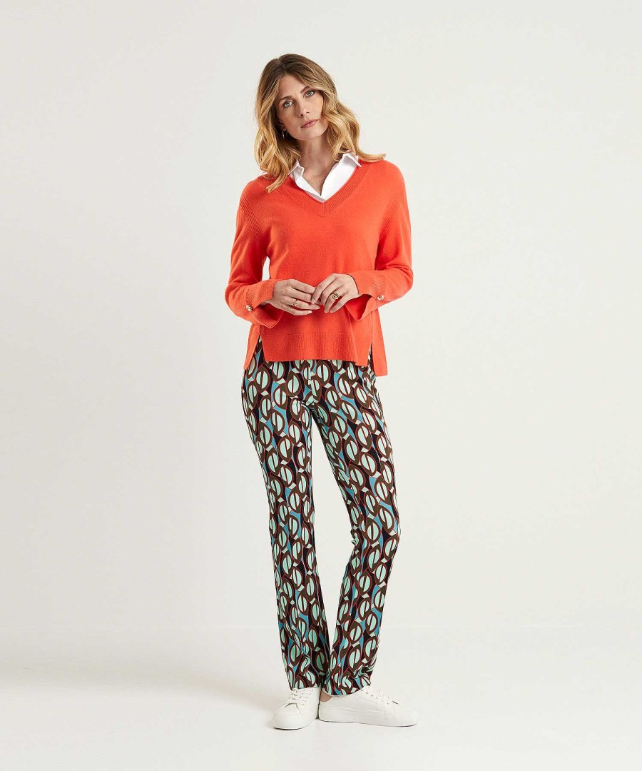 Marc Cain Collections Marc Cain Scuba Pants Multicolor Frederica Hot