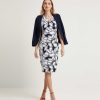 Joseph Ribkoff Joseph Ribkoff Dress Leaf Print Clearance
