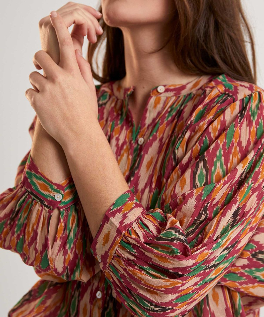 By-Bar By-Bar Blouse Ikatprint Lucy Hot