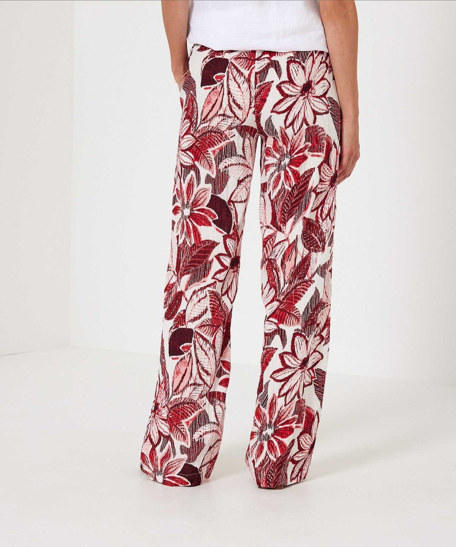 KYRA Kyra Pants Red Flower Linza New