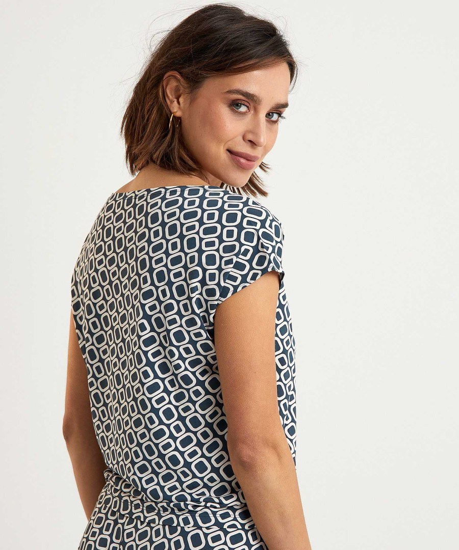 No Man's Land No Man'S Land Slinky Shirt Retro Print Online