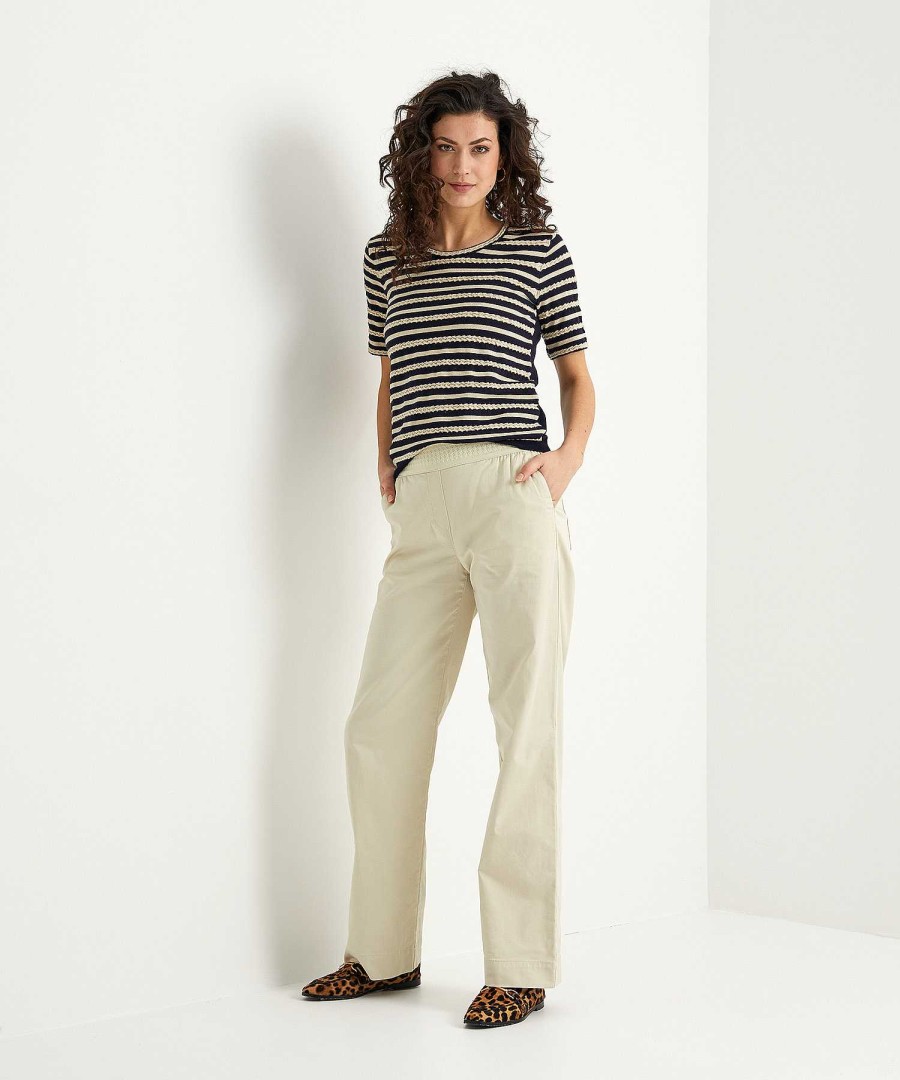 Leo & Ugo Leo & Ugo Sweater Cable Stripes Lurex Clearance