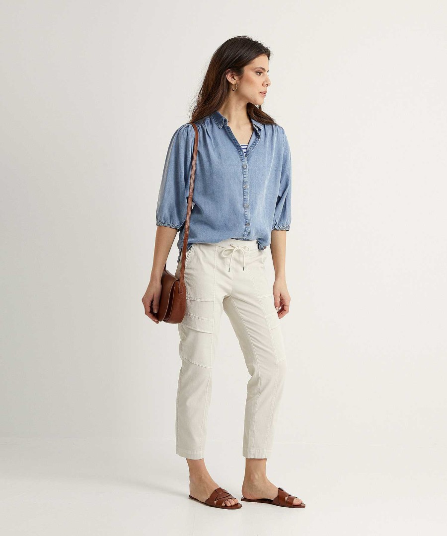 Moscow Moscow Soft Denim Blouse Jordy Clearance